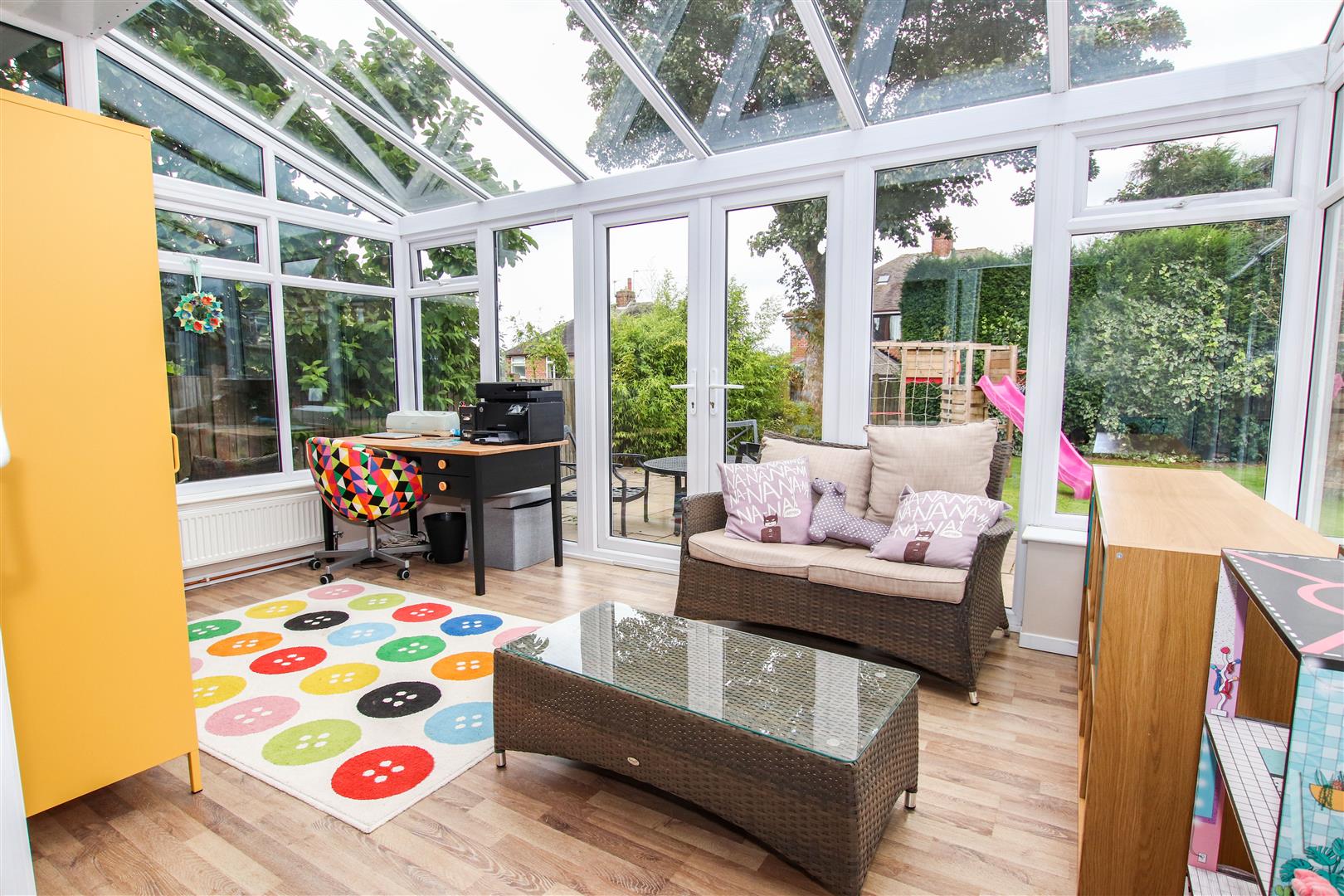 HALF BRICK & UPVC DOUBLE GLAZED CONSERVATORY